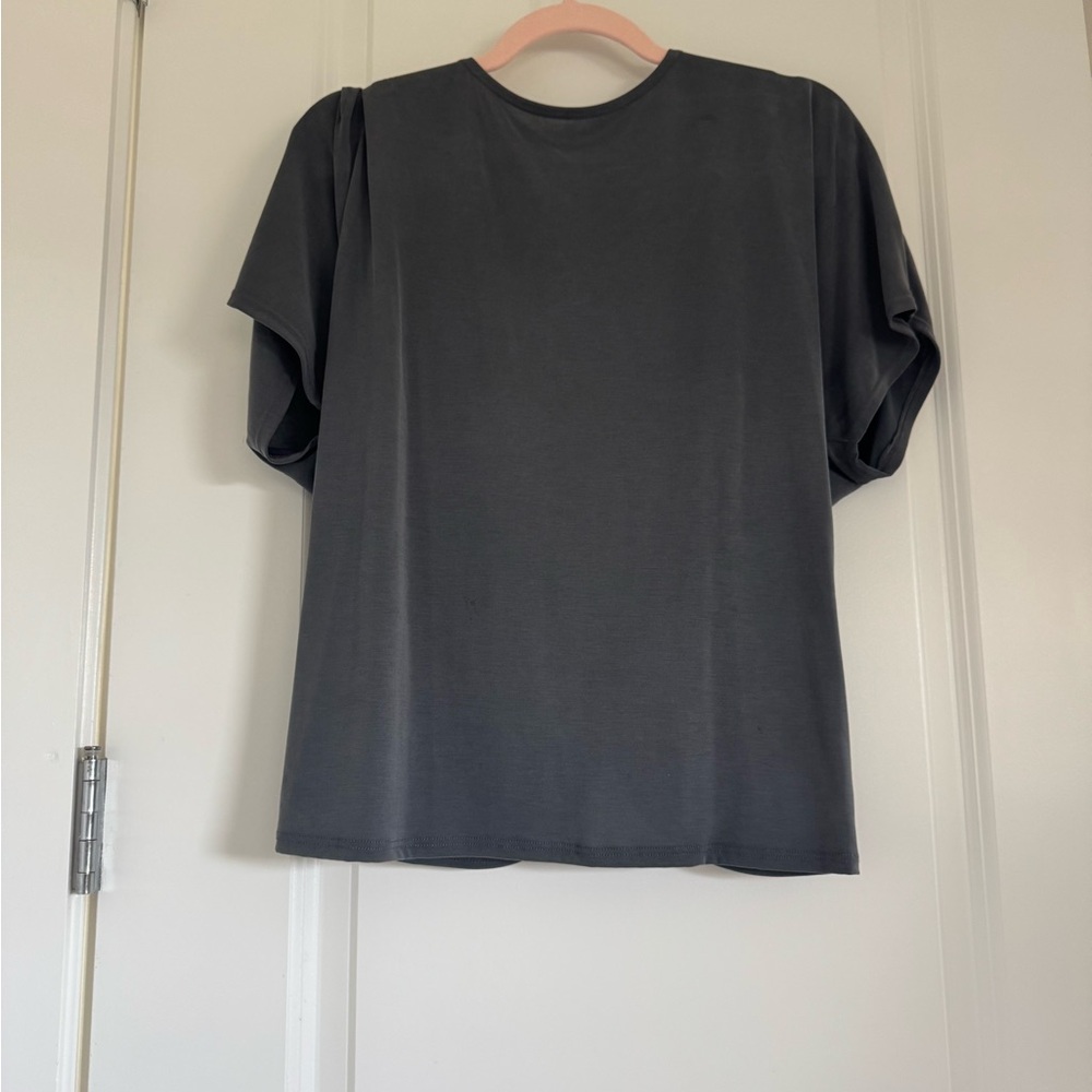 Gray Boxy Short Sleeve T-Shirt